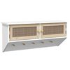 vidaXL Coat Rack | White | Engineered wood | Medium | Coat Rack | Rectangular