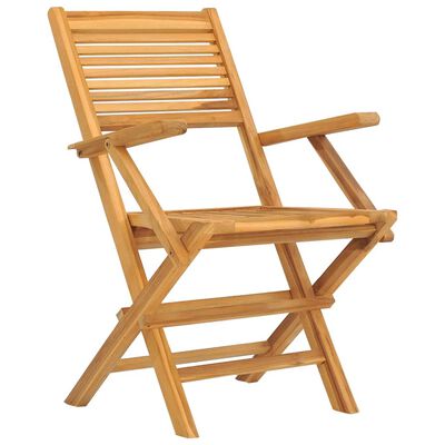 vidaXL Folding Garden Chairs 4 pcs 55x62x90 cm Solid Wood Teak