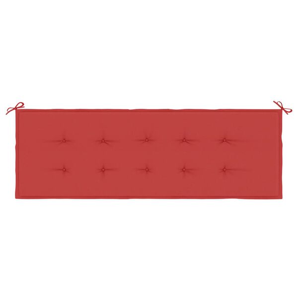 vidaXL Garden Bench Cushion Red 150x50x3 cm Oxford Fabric