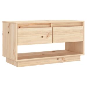 vidaXL Tv Stand | Pine | Solid pine wood | 74x34x40 cm | TV Stand | Rectangular