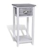 vidaXL Cabinet | Grey and White | Paulownia wood and plywood | Medium