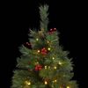 vidaXL Artificial Hinged Christmas Tree 150 LEDs 120 cm