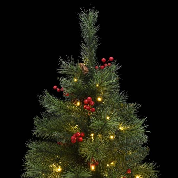 vidaXL Artificial Hinged Christmas Tree 150 LEDs 120 cm