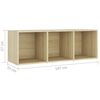 vidaXL 5 Piece TV Cabinet Set Sonoma Oak Engineered Wood