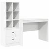 vidaXL Desk with Drawer 2 pcs White