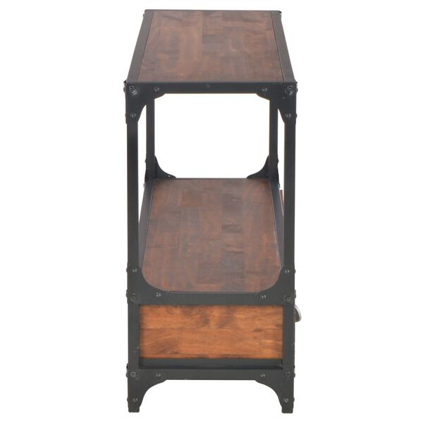 vidaXL TV Cabinet with 3 Drawers 120x30x60 cm Solid Pine Wood