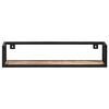 vidaXL Wall Shelves 2 pcs 80 cm Rough Mango Wood