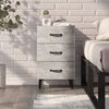 vidaXL Bedside Cabinet Concrete Grey 40x40x66 cm Engineered Wood