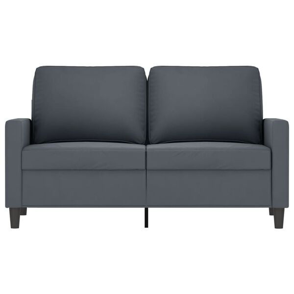 vidaXL 2-Seater Sofa Dark Grey 120 cm Velvet