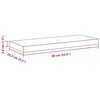 vidaXL Floating Wall Shelf White 60x23.5x3.8 cm MDF