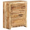 vidaXL Drawer Cabinet | Natural mango wood | Solid mango wood | Medium