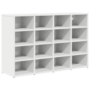 vidaXL Shoe Cabinet 103 x 30 x 67 cm Engineered Wood White