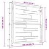 vidaXL Garden Gate 100x100 cm Stainless Steel