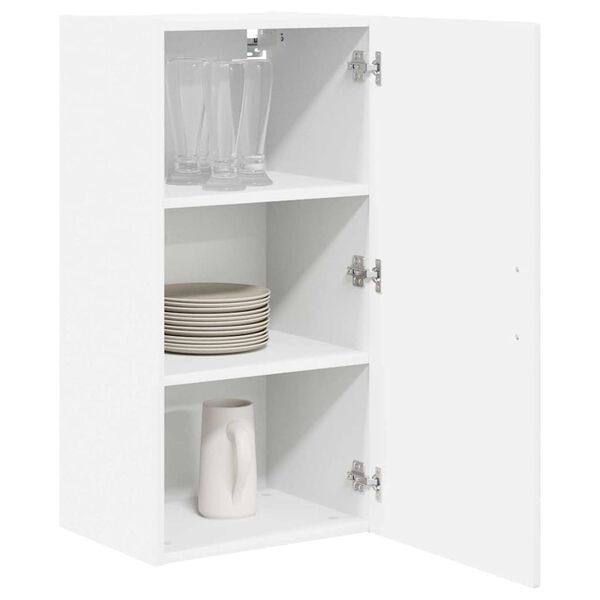 vidaXL Kitchen Cabinet with Shelf High Gloss White 40 x 31 x 80 cm