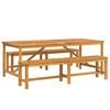 vidaXL Garden Dining Set 3 pcs Brown Solid Acacia Wood