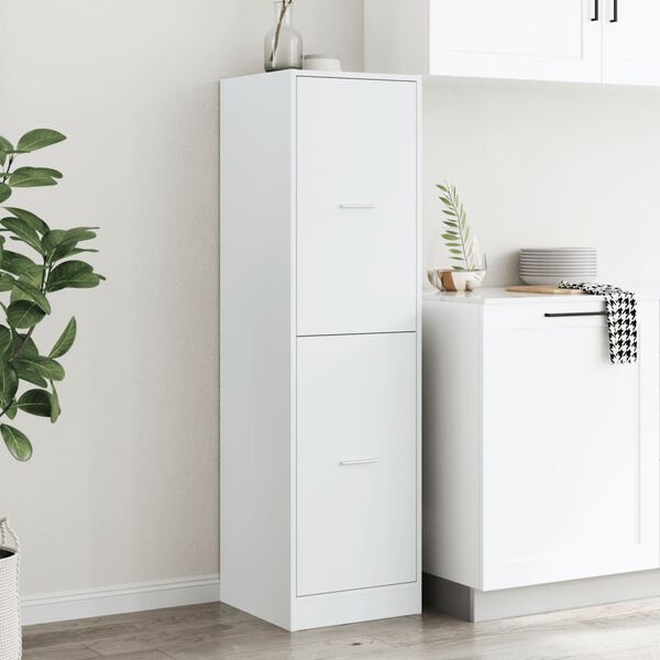 vidaXL Apothecary Cabinet&nbsp;White 40x41x144.5 cm Engineered Wood