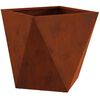 vidaXL Planter Rusty 40 x 40 x 40 cm Weathering Steel