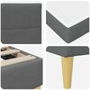 vidaXL Bed Frame Dark Grey 90 x 190 cm Polyester