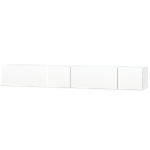 vidaXL TV Cabinets 2 pcs Engineered Wood 120x40x34 cm High Gloss White