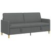 vidaXL Sofa with Storage Dark Grey 192 x 78 x 87 cm Polyester