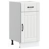 vidaXL Kitchen Base Cabinet Lucca White Engineered Wood