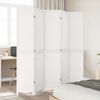 vidaXL Room Divider&nbsp;5 Panels White Solid Wood Paulownia