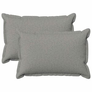 vidaXL Cushion with Pillow HOUTEN 2 pcs Cloud Grey Faux Linen