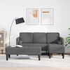 vidaXL Sofa Set with Cushion 2 pcs Dark Grey Polyester