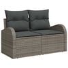 vidaXL Garden Sofa Set 9 pcs Grey