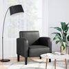 vidaXL Sofa Chair with Armrests Black 54 cm Faux Leather