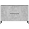 vidaXL Sideboard Concrete Grey 102x35x70 cm Engineered Wood
