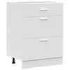 vidaXL Kitchen Base Cabinet "Lyon" White Engineered Wood