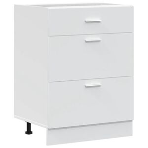 vidaXL Kitchen Base Cabinet "Lyon" White Engineered Wood