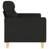 vidaXL 2-Seater Sofa Black 140 cm Fabric