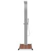 vidaXL Outdoor Shower with Tray WPC Stainless Steel