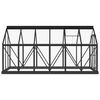 vidaXL Glass Greenhouse Anthracite 155x298x191 cm Aluminium
