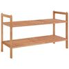 vidaXL Shoe Rack 69x27x41 cm Solid Wood Walnut