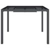 vidaXL Garden Table Anthracite 100x100x72 cm Steel