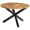 vidaXL Dining Table &Oslash;110x75 cm Solid Wood Rough Mango