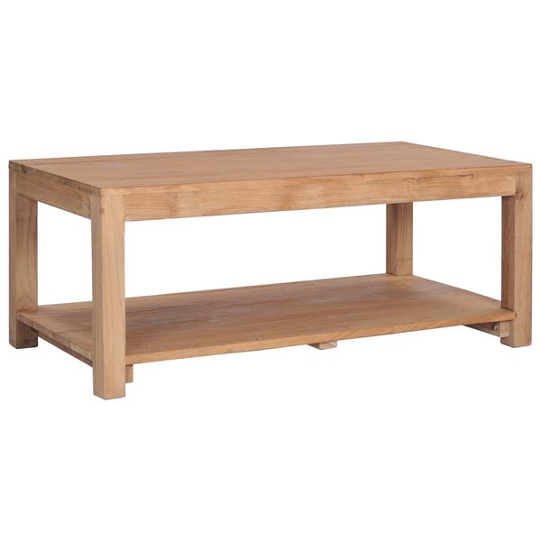 vidaXL Coffee Table 100x50x40 cm Solid Teak Wood