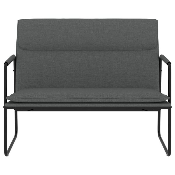 vidaXL Bench Dark Grey 100x64x80 cm Fabric