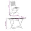 vidaXL 5 Piece Garden Dining Set Solid Wood Eucalyptus