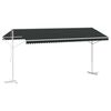 vidaXL Free Standing Awning Anthracite 5 x 3 m Polyester