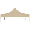 vidaXL Party Tent Roof 6x3 m Beige 270 g/m²
