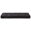 vidaXL Pallet Floor Cushions 2 pcs Cotton Black