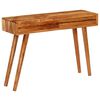 vidaXL Console Table Solid Acacia Wood with Carved Drawers 118x30x80cm