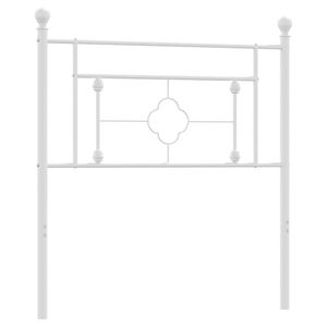 vidaXL Metal Replace Headboard White 90 cm