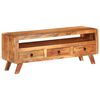 vidaXL TV Cabinet 110x30x40 cm Solid Acacia Wood