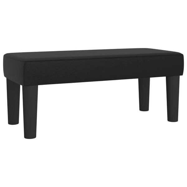 vidaXL Bench Black 70x30x30 cm Faux Leather