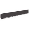 vidaXL Lawn Edging 20 pcs 103 x 15 cm Steel Black